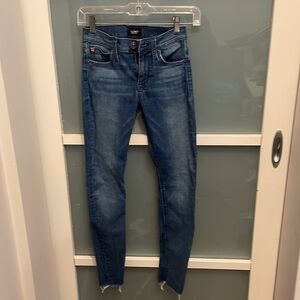 Hudson Jeans Distressed Blue Skinny Jeans, size 24